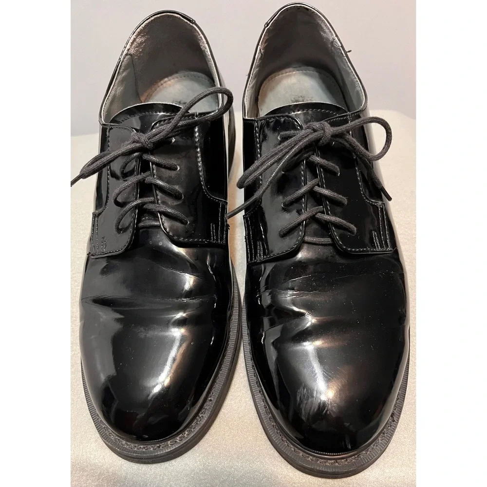 Rocky Mens Black Patent Leather Oxford Shoes High Gloss Formal‎ Dress 10.5 M
